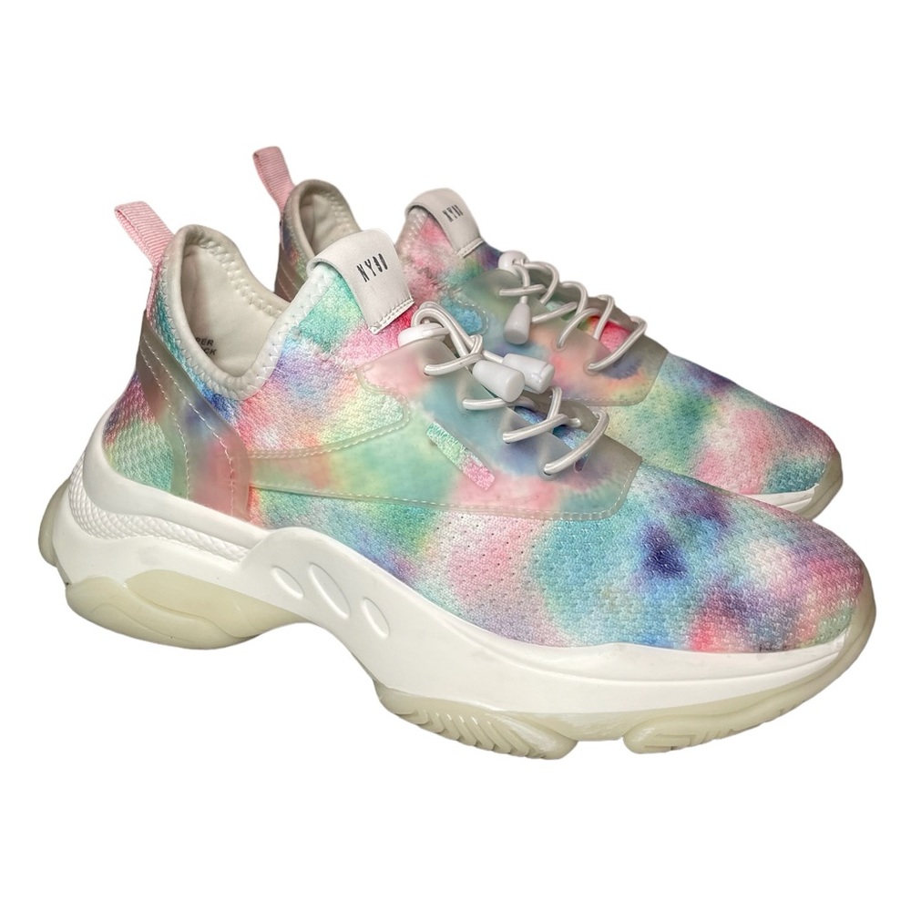 Steve Madden Myles Multi Color Sneakers Women's Size 8 Tie Dye/Pastel Chunky